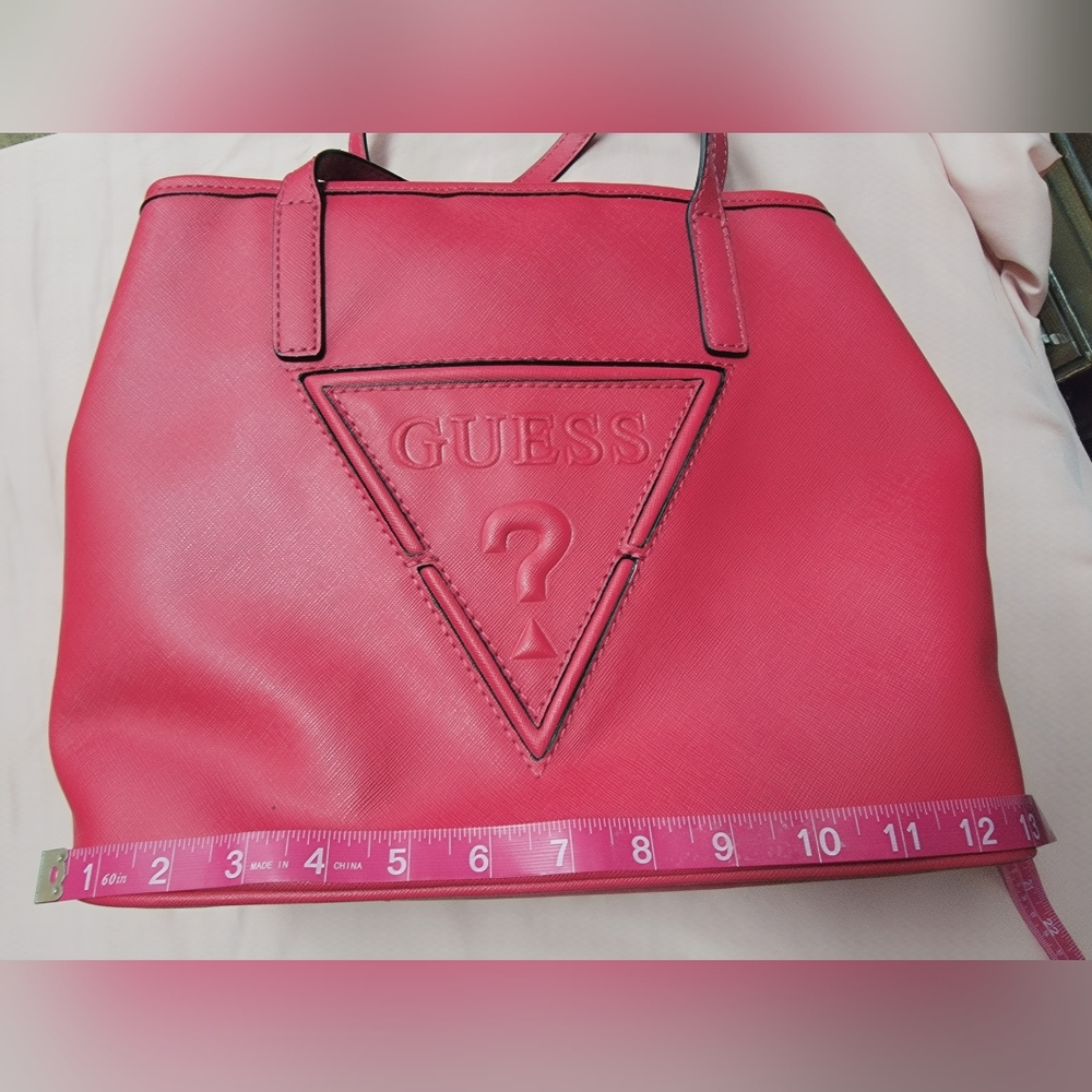 Hot Pink Guess Tote Bag
